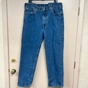 Levi Strauss 550 Jeans Mens W40 L32 Relaxed Fit Blue Denim Pants